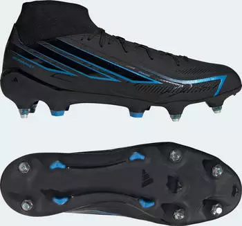adidas F50 Hyperfast League Mid SG core black/lucid ray blue (HQ2376)