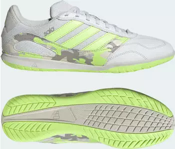 adidas Super Sala Competition III IN crystal white/hi res yellow/off white (Herren) (KJ6597)