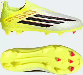 adidas F50 League Laceless FG/MG team solar yellow 2/core black/lucid red (Junior) (JR9009)