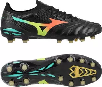 Mizuno Morelia Neo V Beta Elite FG black/lava orange/arcadia (Herren) (P1GA2692-00)