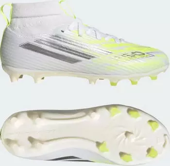adidas F50 Sparkfusion League Mid Cut FG/AG cloud white/iron metallic/hi-res yellow (Junior) (IH1772)