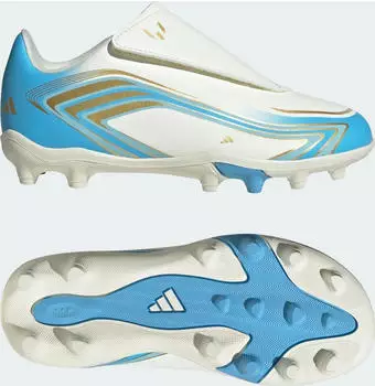 adidas F50 Messi Club FG/MG ivory/semi blue burst/icey blue (Junior) (KK1711)