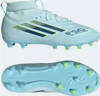 adidas F50 Sparkfusion League Mid Cut FG/AG almost blue/dusky petrol/hi-res yellow (Junior) (IH1771)