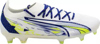 Puma Future Ultimate Christian Pulisic FG/AG puma white/lime smash/clyde royal (Herren) (107408-01)
