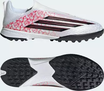adidas F50 League Laceless IN cloud white/core black/lucid red (Junior) (KJ3779)