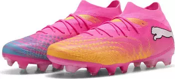 Puma Future 9 Match Fusion FG/AG poison pink/sun stream/bright aqua/puma white (Damen) (108718-05)