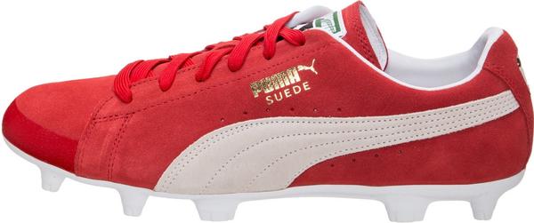 Puma FUTURE Suede FG/AG Men Football Boots red-white
