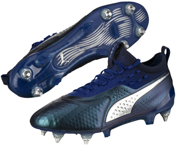 Puma ONE 1 Leather Mixed SG (104737) Blue Silver Peacoat