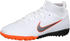 Nike Jr. MercurialX Superfly VI Academy white/total orange/metallic cool grey/metallic cool grey