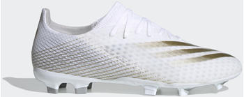 Adidas X Ghosted.3 FG Footwear White/Metallic Gold Melange/Silver Metallic