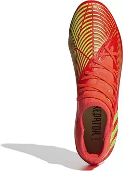 Adidas Predator Edge.3 FG Unisex solar red/team solar green/core black – Optimale Passform und Komfort für Damen und Herren