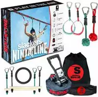 Slackers 980024, Slackers Ninja Line Starter (Fitness-Garten-Parkour zum...