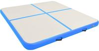 vidaXL Aufblasbare Gymnastikmatte mit Pumpe 200x200x15 cm PVC Blau