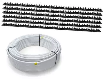 HoWaTech CLAMP Warmwasser-Wandheizung Komplettset ohne Regelung, 10,00m&sup2;
