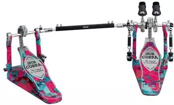 Tama Iron Cobra 900 Power Glide Twin Pedal Marble Coral Swirl (HP900PWMCS)