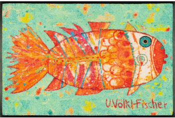 Wash+Dry Fußmatte waschbar Funky Fish 50 x 75 cm