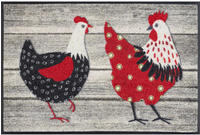 wash+dry by Kleen-Tex Fu&szlig;matte "Chicken Farm" rechteckig 7 mm H&ouml;he