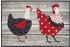 Wash+Dry Fußmatte waschbar 50 x 75 cm Chicken Farm