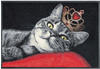Wash+Dry Fußmatte waschbar Royal Cat 50 x 75 cm