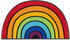 Wash+Dry Fußmatte Round Rainbow bunt 50x85 cm halbrund
