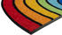Wash+Dry Fußmatte Round Rainbow bunt 50x85 cm halbrund