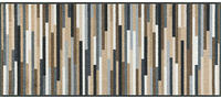 Wash+Dry Fußmatte Mikado Stripes braun-beige/braun-beige 60x140 cm