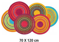 wash+dry by Kleen-Tex Teppich "Cosmic Colours" stufenf&ouml;rmig 9 mm H&ouml;he