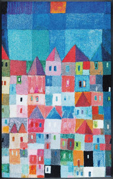 Wash+Dry Colourful Houses 75x120cm