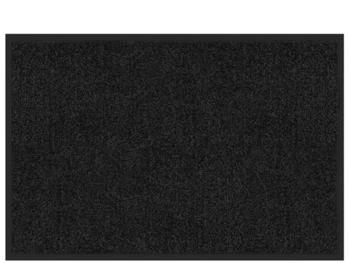 Karat Schmutzfangmatte Rhine - Sauberlaufmatte T&uuml;rvorleger 90x120 cm (Schwarz) - schwarz fd-26253