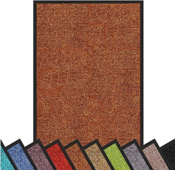 Karat Schmutzfangmatte Rhine - Sauberlaufmatte T&uuml;rvorleger 90x150 cm (Braun) - braun Synthetisches fd-26999