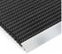 Karat Schmutzfangmatte Profi Brush - Mentall Fußabtreter Alu-Rahmen 40x60 cm (Schwarz) - schwarz fd-1461