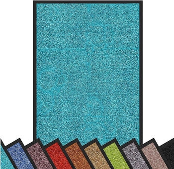 Karat Schmutzfangmatte Rhine - Sauberlaufmatte T&uuml;rvorleger 120x180 cm T&uuml;rkis