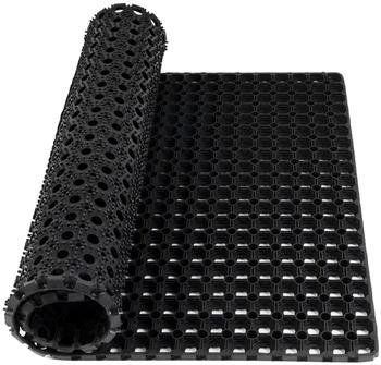 Karat Ringgummimatte Octo Door - Recyclebare Wabenmatte Schwarz - 100x200x2,3 cm