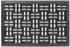 Astra Fussmatte für Aussen - Outdoor Dynamic – Schwarz 45x75 cm