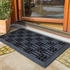 Astra Fussmatte für Aussen - Outdoor Dynamic – Schwarz 45x75 cm