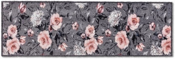 Astra Sauberlaufmatte Pure und Soft 50x150 cm Blumen Grau