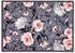 Astra Flauschige Sauberlaufmatte weich - Pure & Soft - Blumen grau-rosa 50x70cm