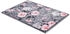 Astra Flauschige Sauberlaufmatte weich - Pure & Soft - Blumen grau-rosa 50x70cm