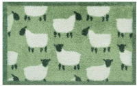 Turtle Mat Fu&szlig;matte "Flock Green" rechteckig 9 mm H&ouml;he