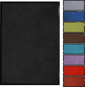 Floordirekt Schmutzfangmatte Monochrom 200x300 cm Schwarz