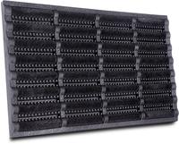 HANSE Home Fu&szlig;matte "Schmutzfangmatte Brushes Mat, T&uuml;rmatte" rechteckig 25 mm H&ouml;he
