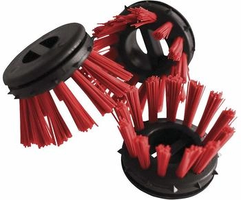 Miltex Rundbürste für Ringgummimatten rot 10 Stück (31285)