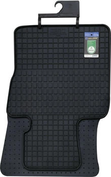 PETEX Fußmattensatz schwarz vorbereitet für Befestigungssystem SKODA 23210