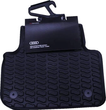 Audi 4M1061512041 Allwetterfußmatten Premium Gummi Fußmatten Hinten schwarz