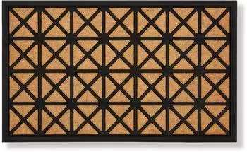 Astra Fu&szlig;matte f&uuml;r den Au&szlig;enbereich BORDER GRAPHIC Beige 45x75 cm