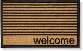 Astra Fu&szlig;matte f&uuml;r den Au&szlig;enbereich BORDER GRAPHIC Natur 45x75 cm