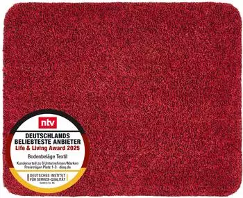 Astra Fu&szlig;matte waschbar ENTRA Rot 60x75 cm