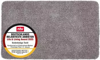 Astra Fu&szlig;matte waschbar ENTRA Grau 90x150 cm