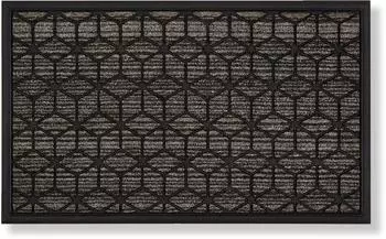 Astra Fu&szlig;matte f&uuml;r den Au&szlig;enbereich BORDER GRAPHIC Anthrazit 45x75 cm