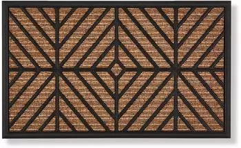 Astra Fu&szlig;matte f&uuml;r den Au&szlig;enbereich BORDER GRAPHIC Braun 45x75 cm